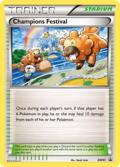 BW Black Star Promos Champions Festival Pokémon card